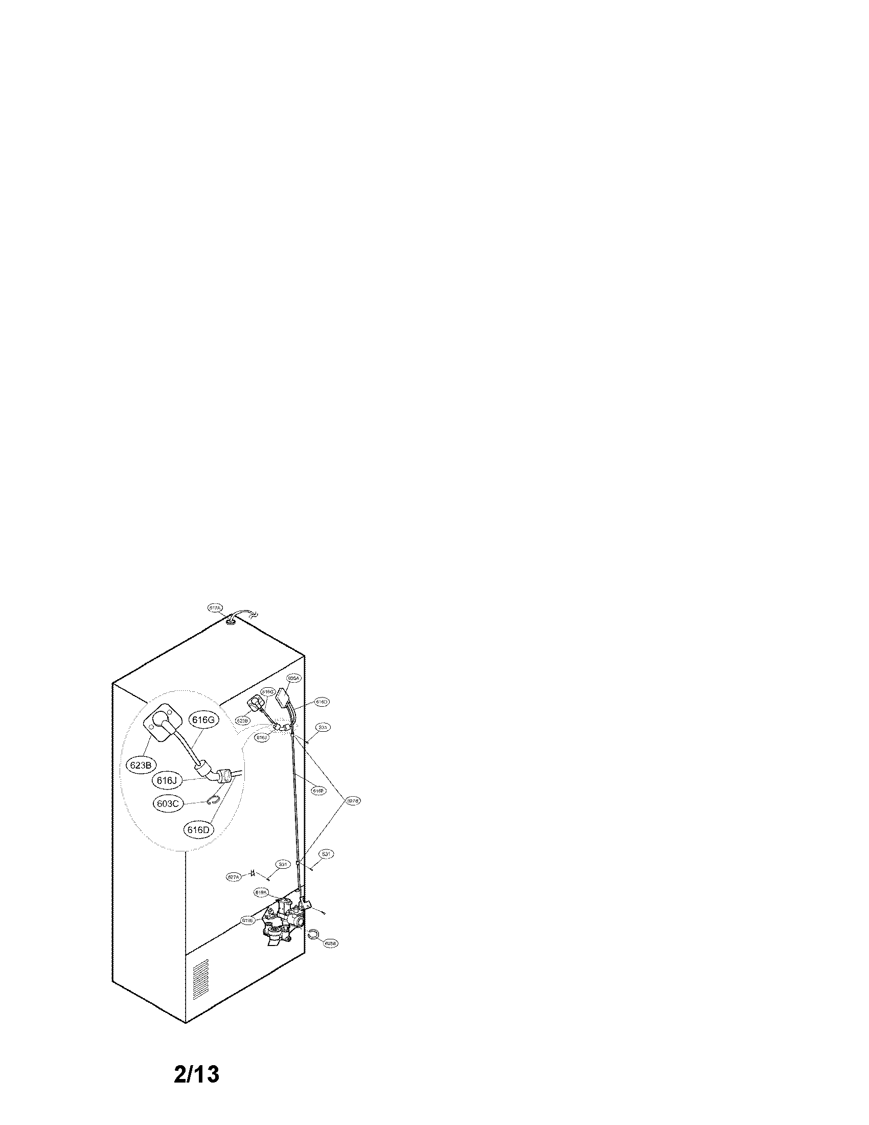 Valve and water tube parts