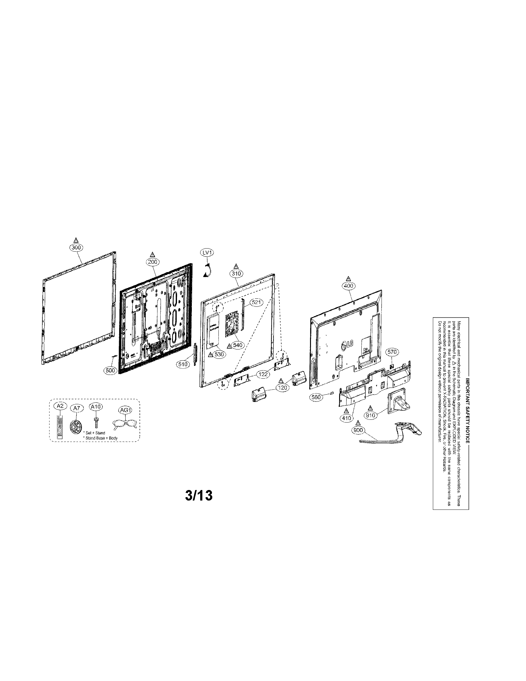 Exploded view parts