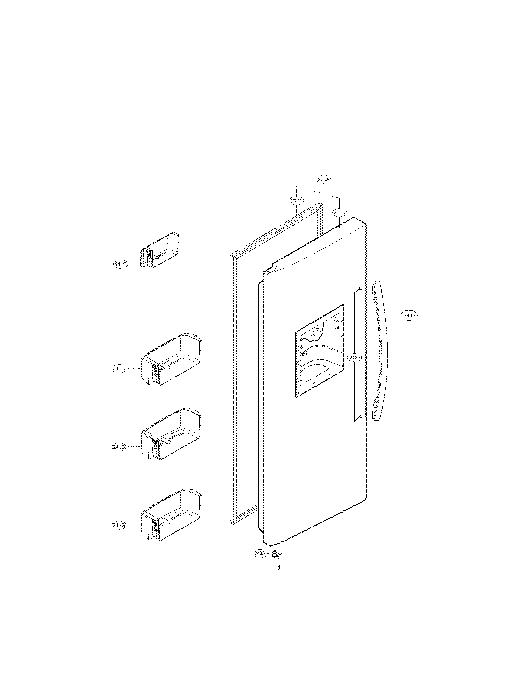 FREEZER DOOR PARTS