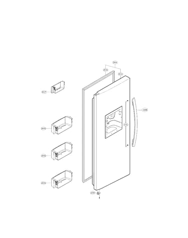 Freezer door parts