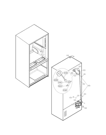 Valve and water tube parts