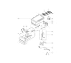 Kenmore Elite 79641073310 dispenser assembly parts diagram