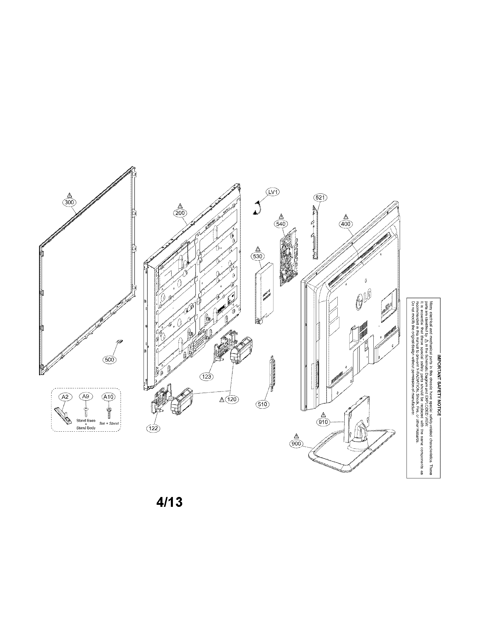 Exploded view parts