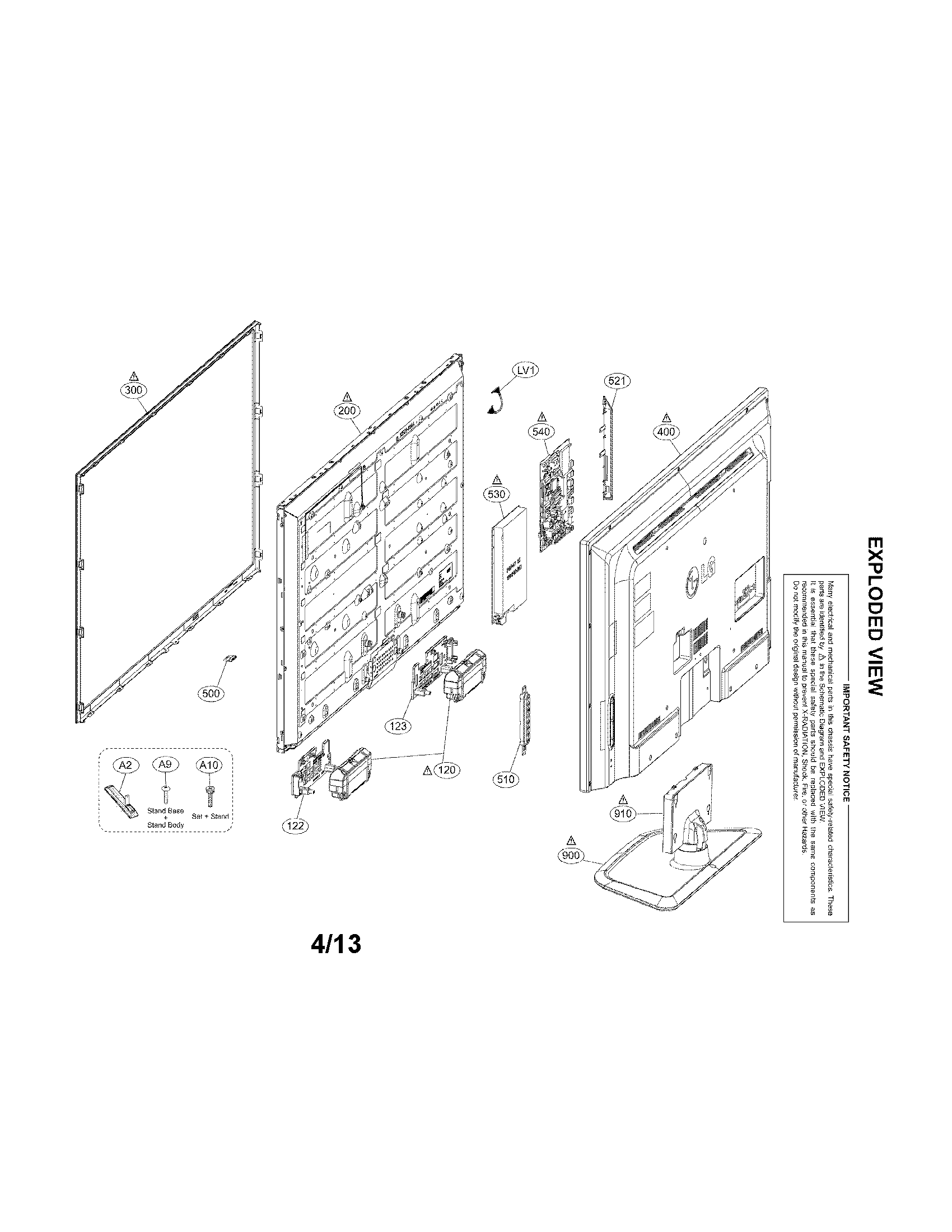 Exploded view parts
