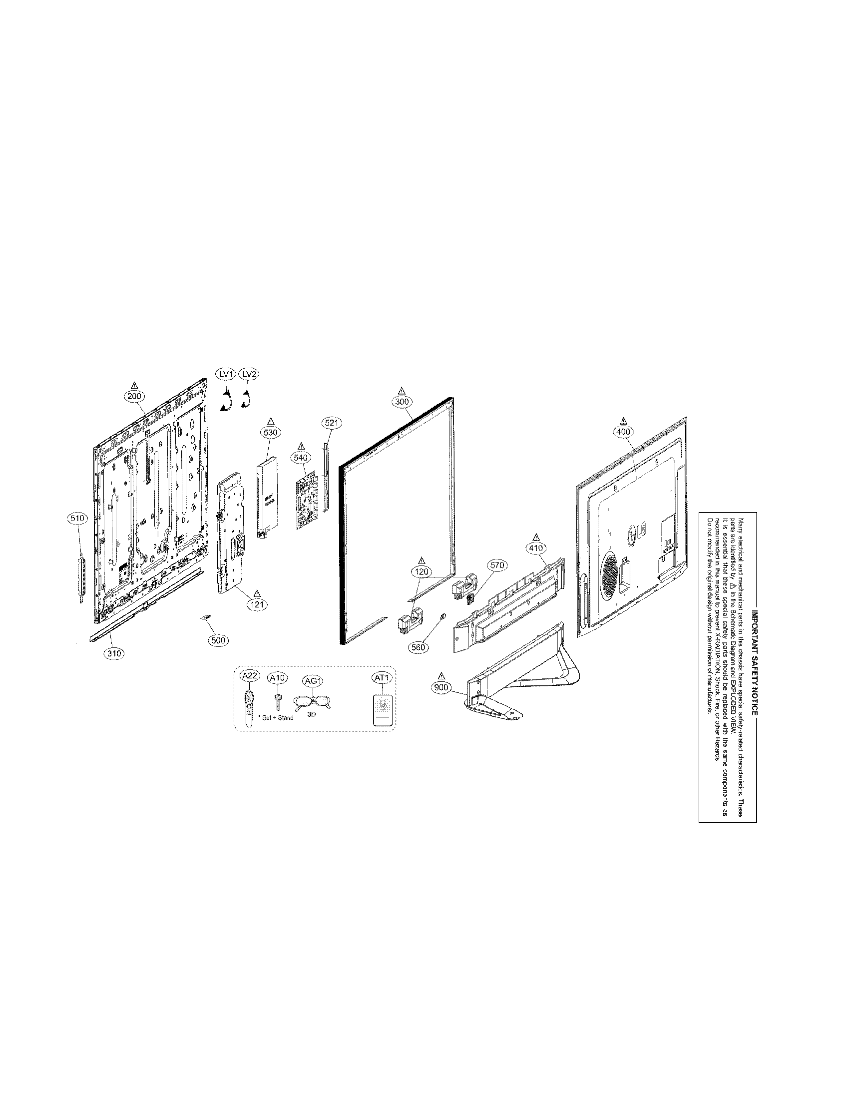 Exploded view parts