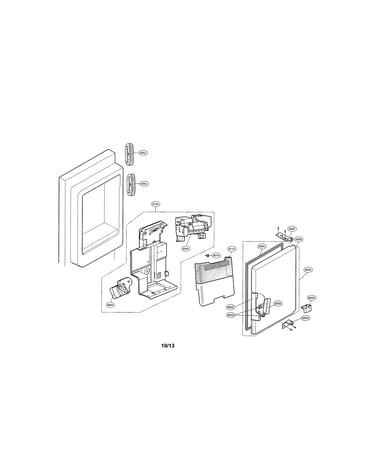 Ice maker and ice bin parts