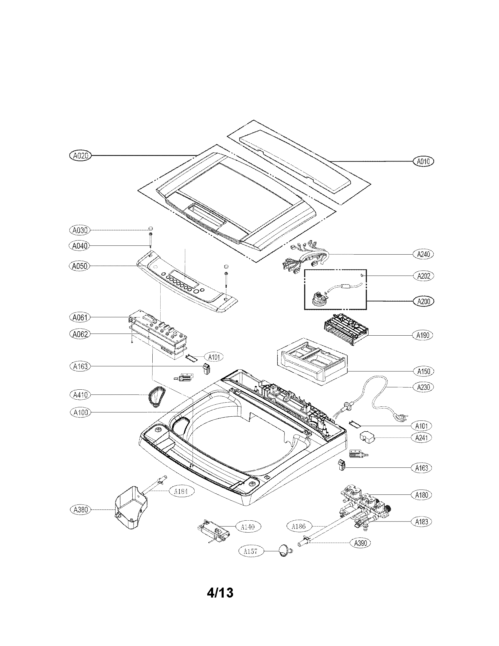 OUTER CASE ASSEMBLY PARTS