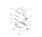 LG WT1201CV outer case assembly parts diagram