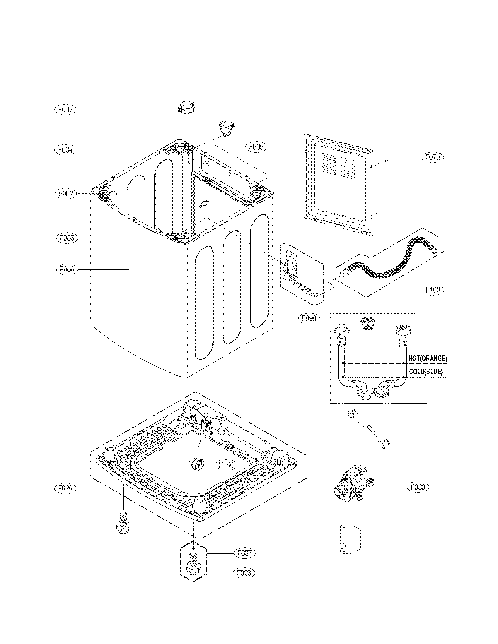 Case assembly parts