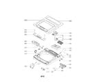 LG WT1201CW outer case assembly parts diagram