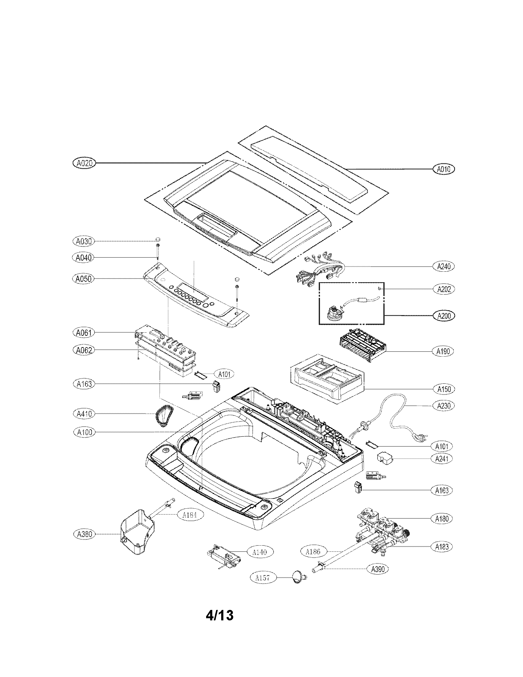 Outer case assembly parts