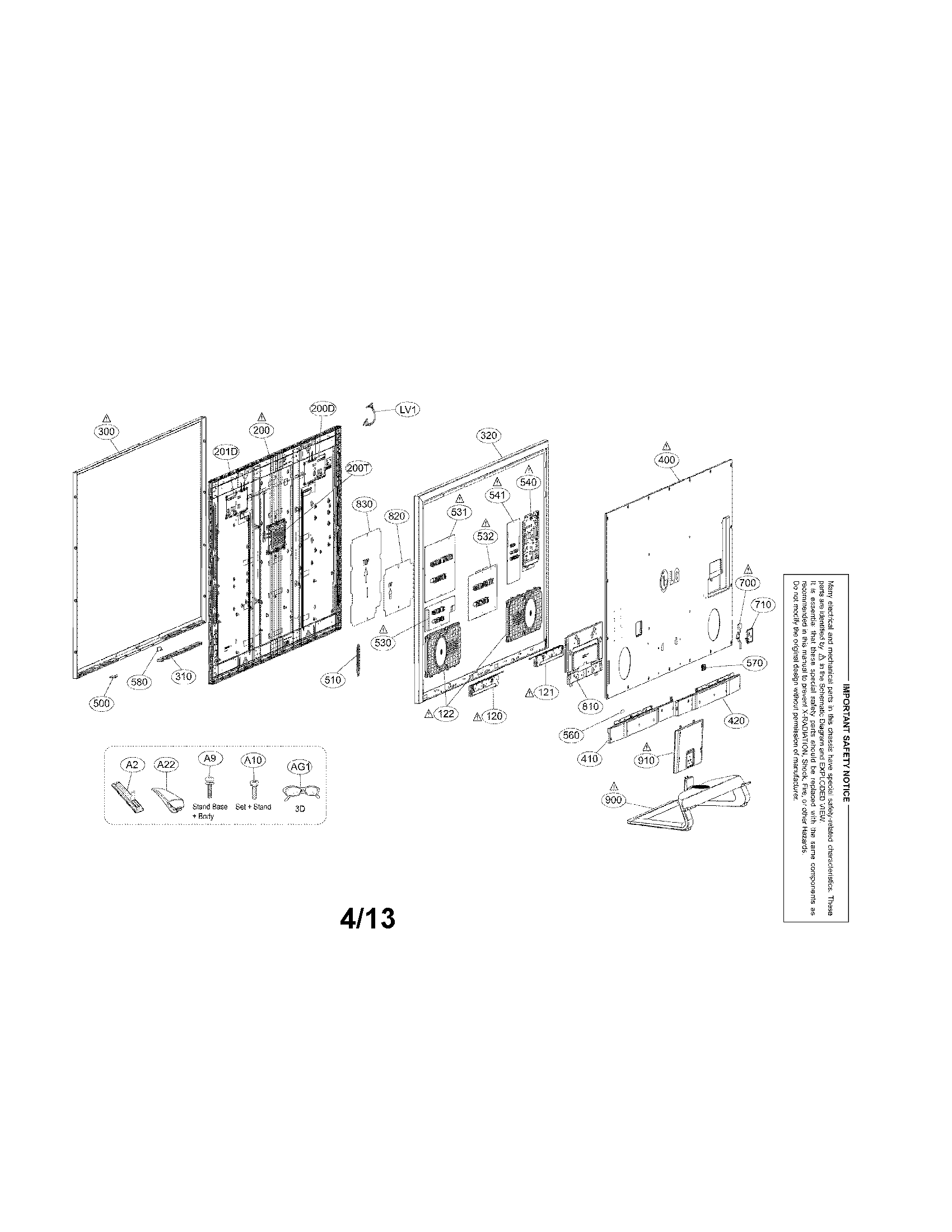 Exploded view parts