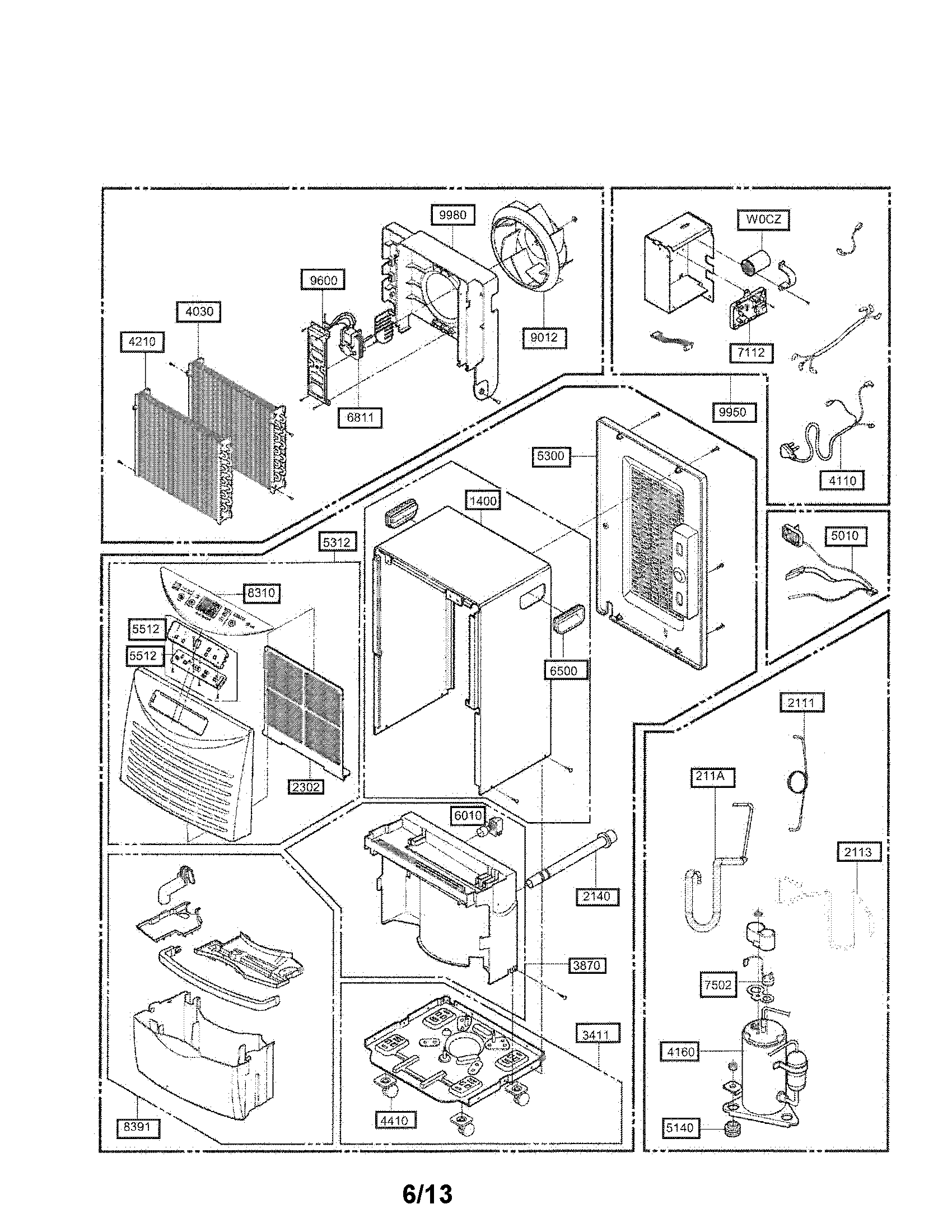 Exploded view parts