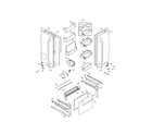 Kenmore 79572039112 door parts diagram