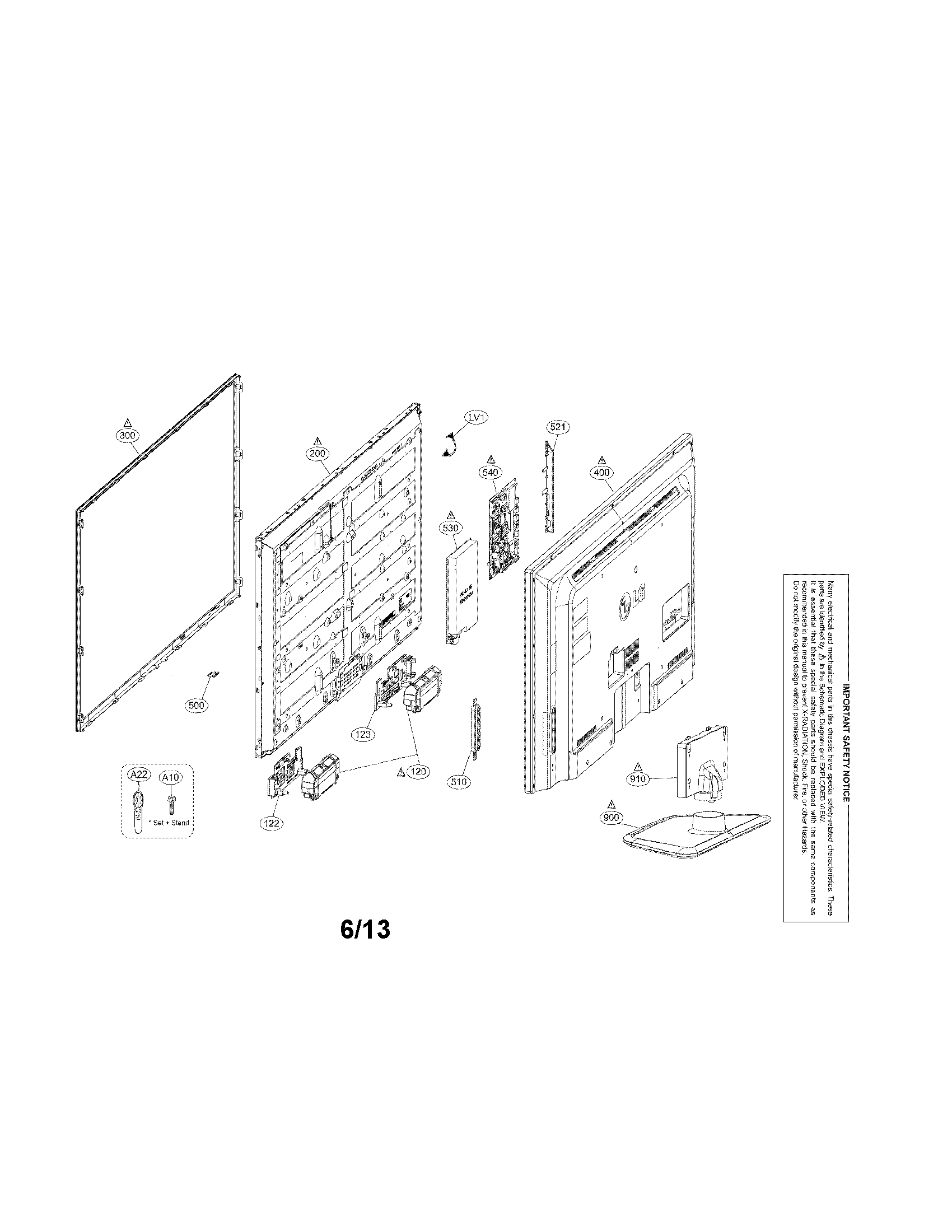 Exploded view parts