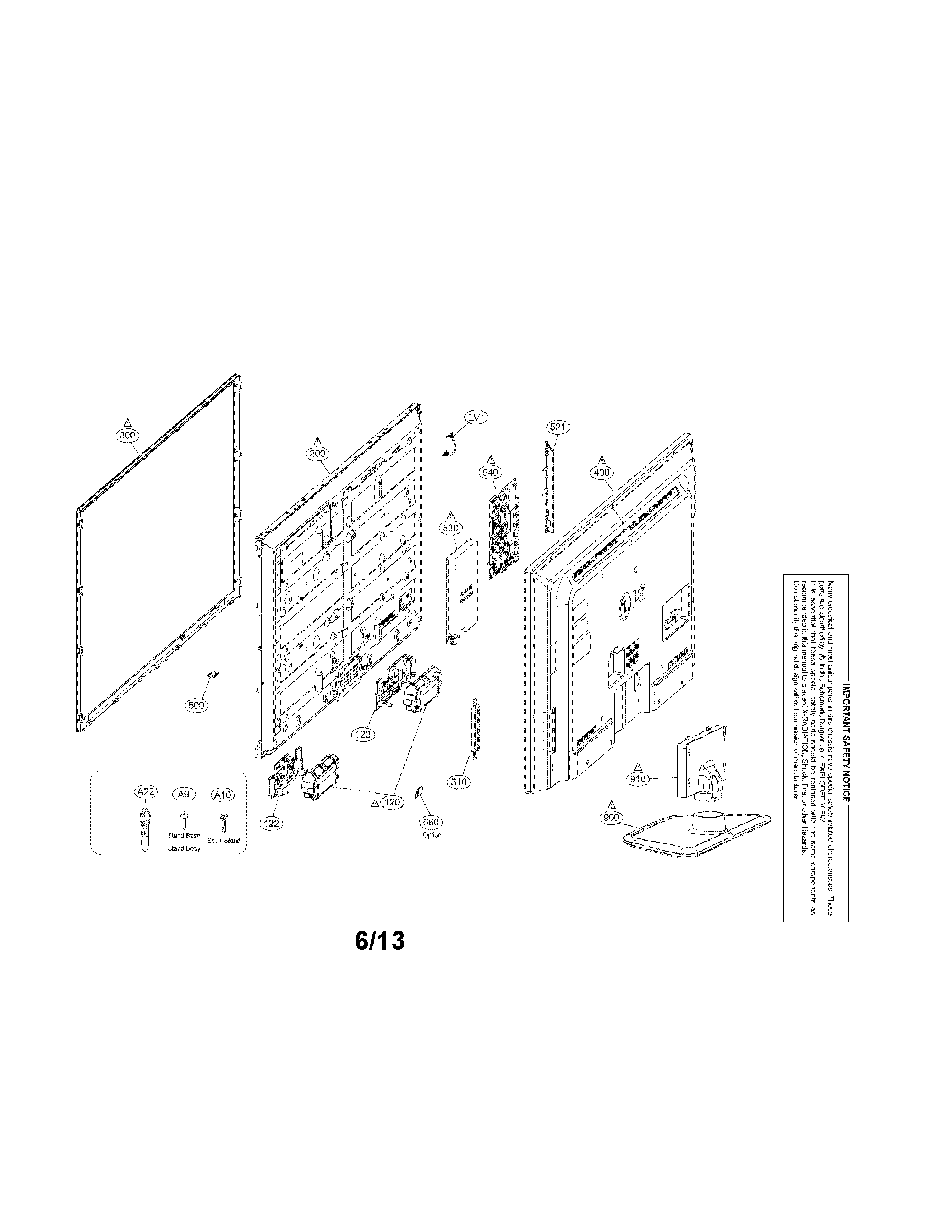 Exploded view parts