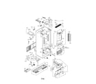 LG LFX29927SW/00 case parts diagram
