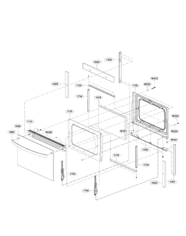 Lower door parts