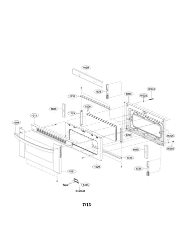 Upper door parts