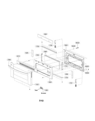 Upper door parts