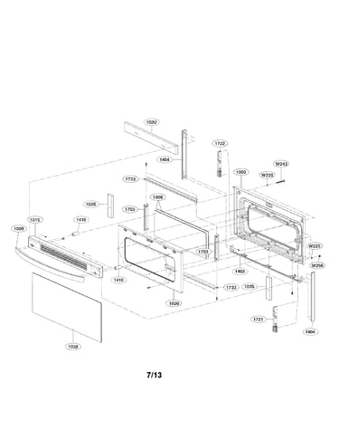 Upper door parts