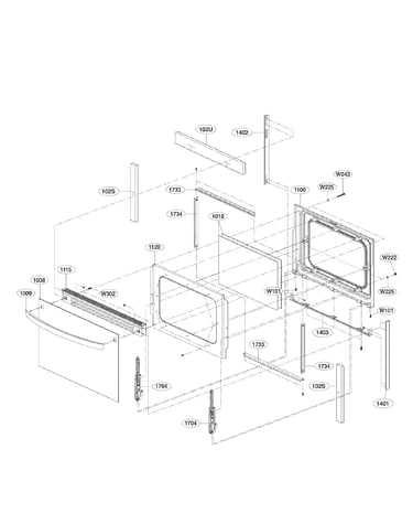 Lower door parts