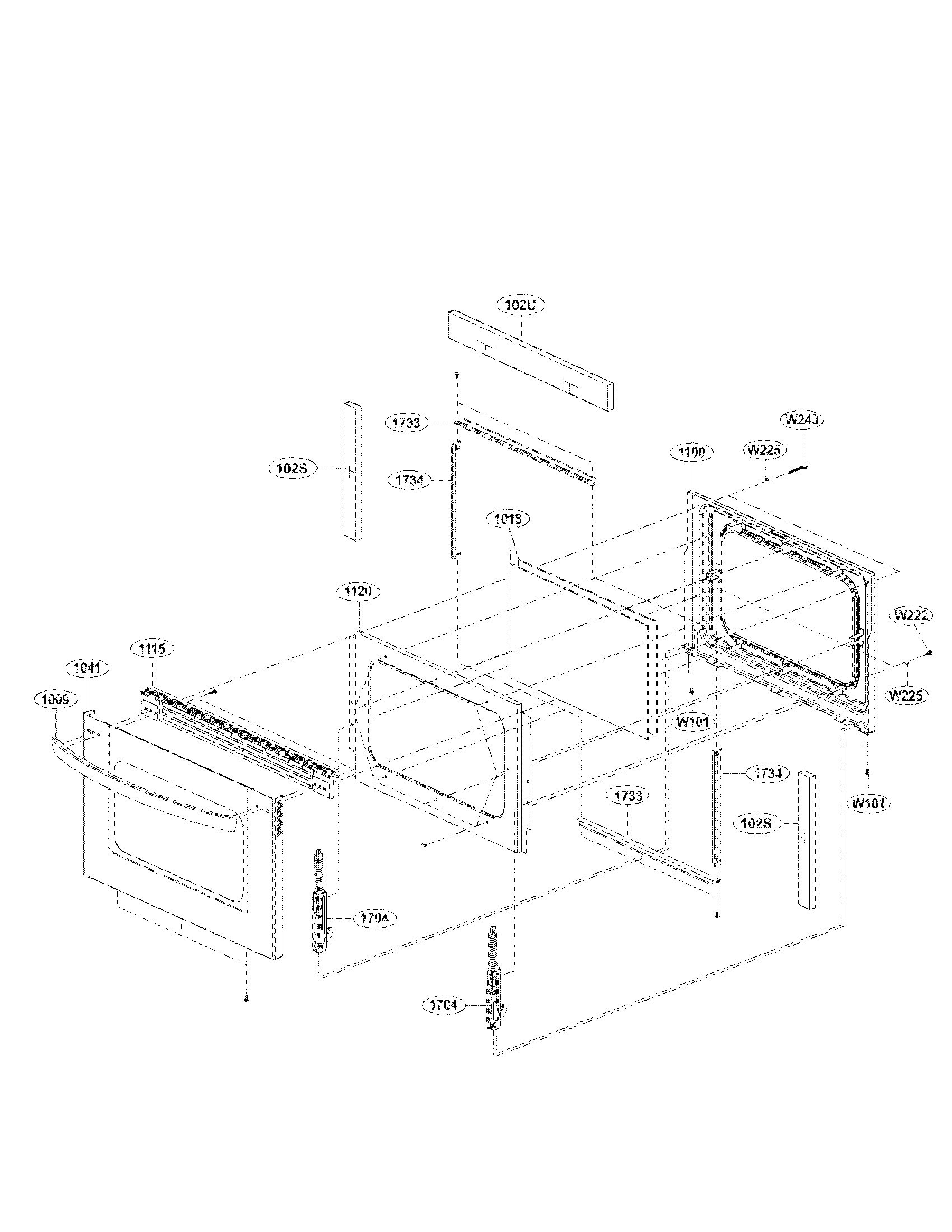 Lower door parts