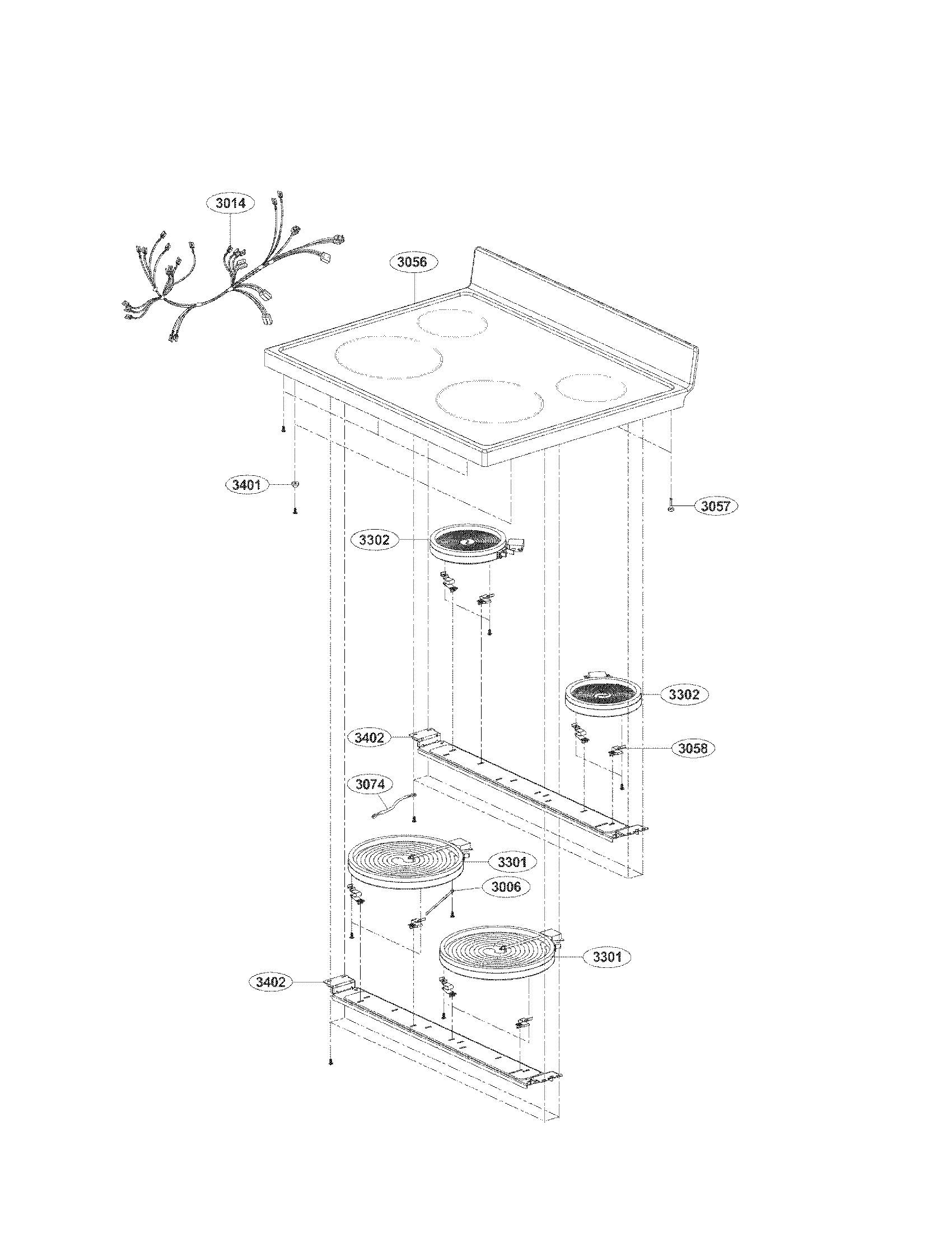 Cooktop parts