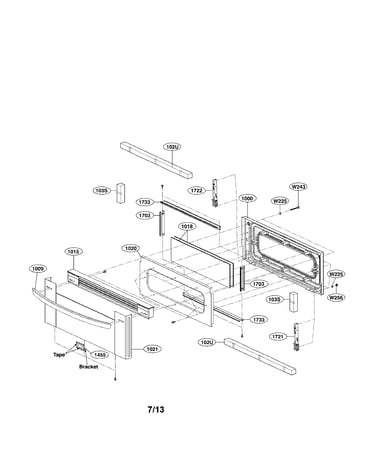 Upper door parts