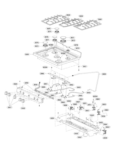 Cooktop parts