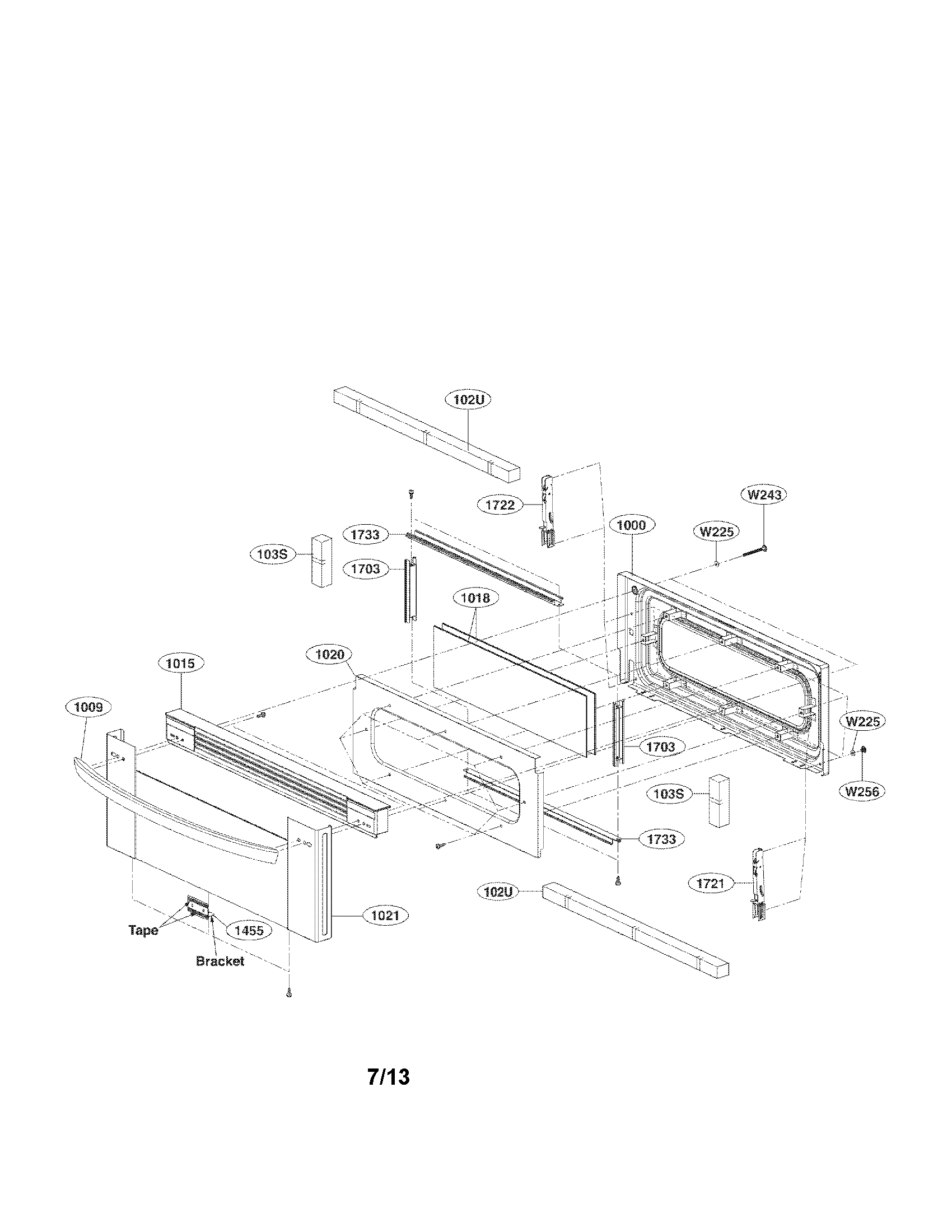 Upper door parts