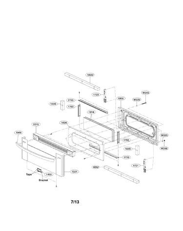 Upper door parts