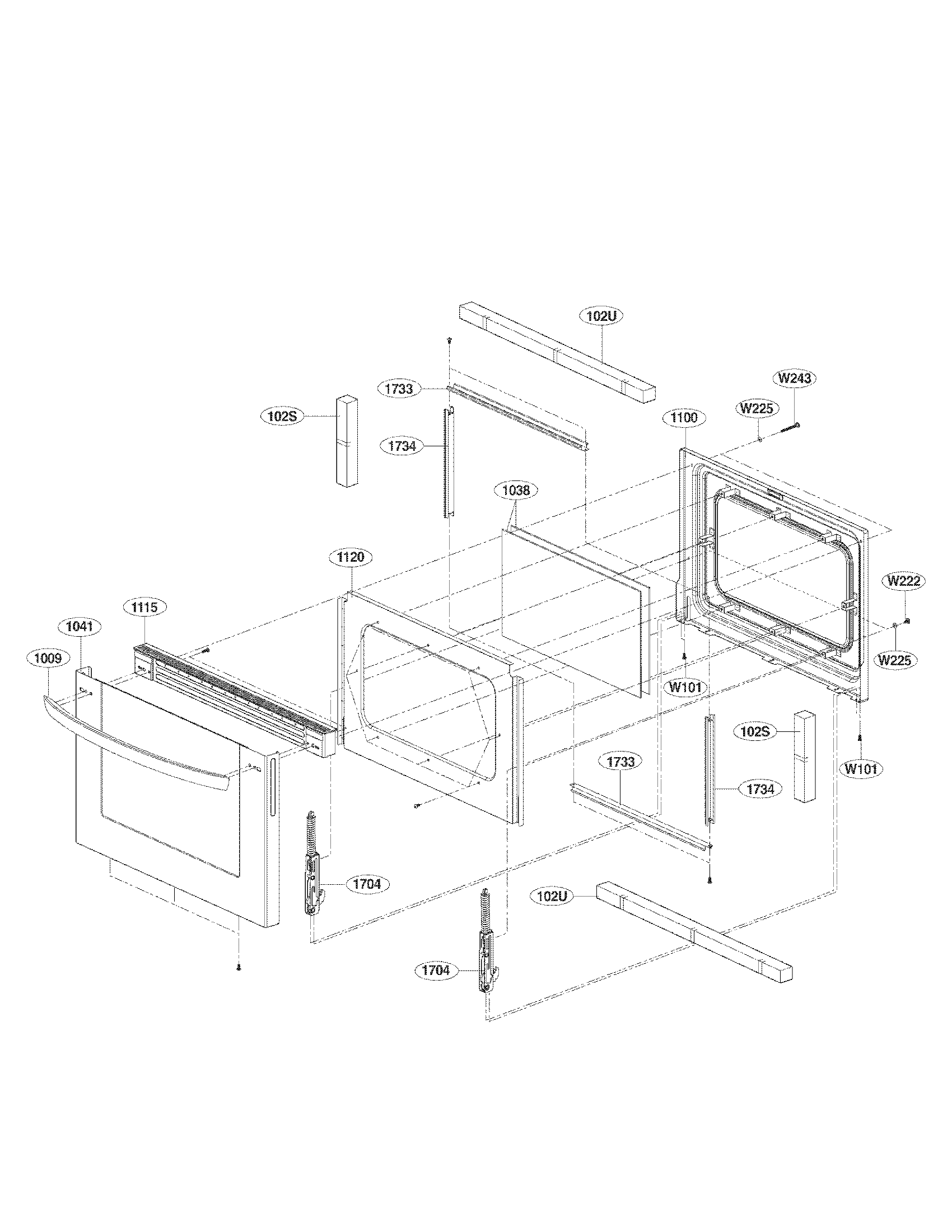 Lower door parts