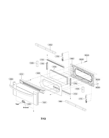 Upper door parts