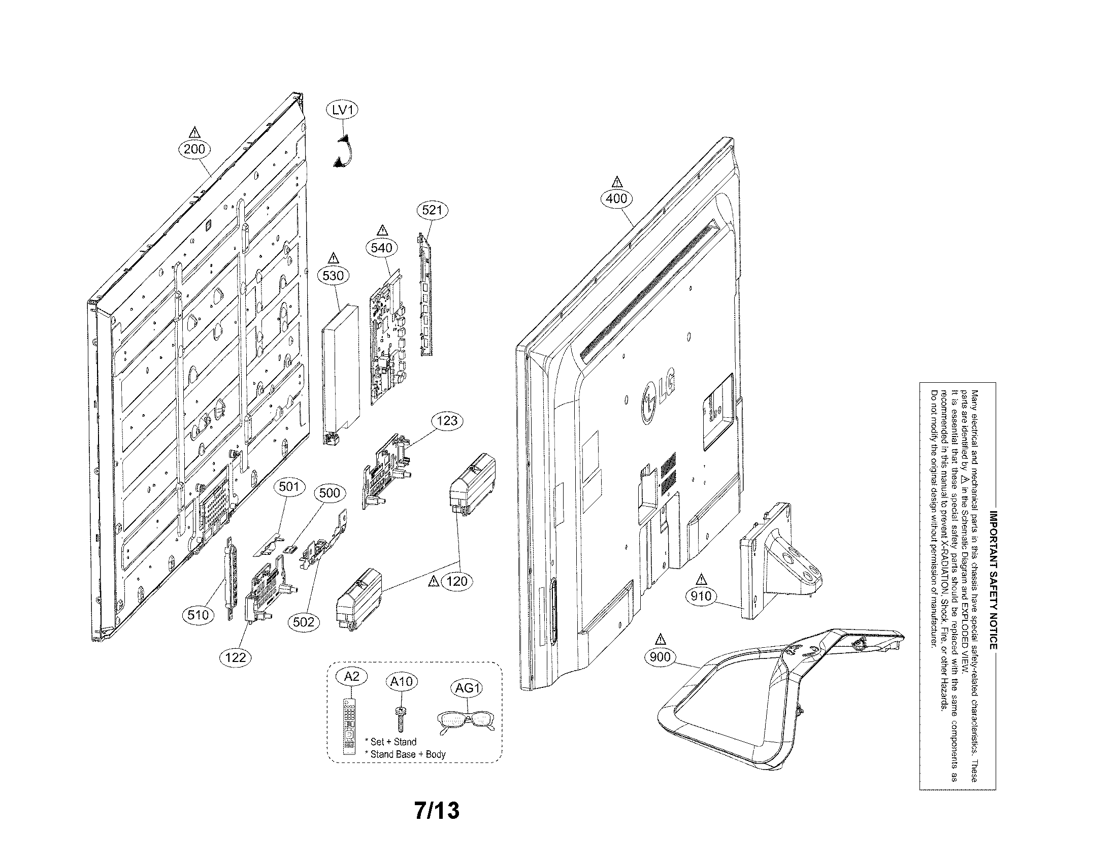 Exploded view parats