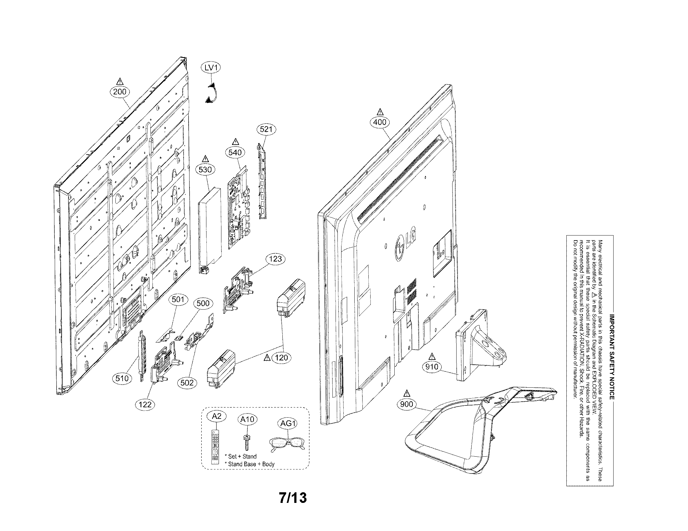 Exploded view parts