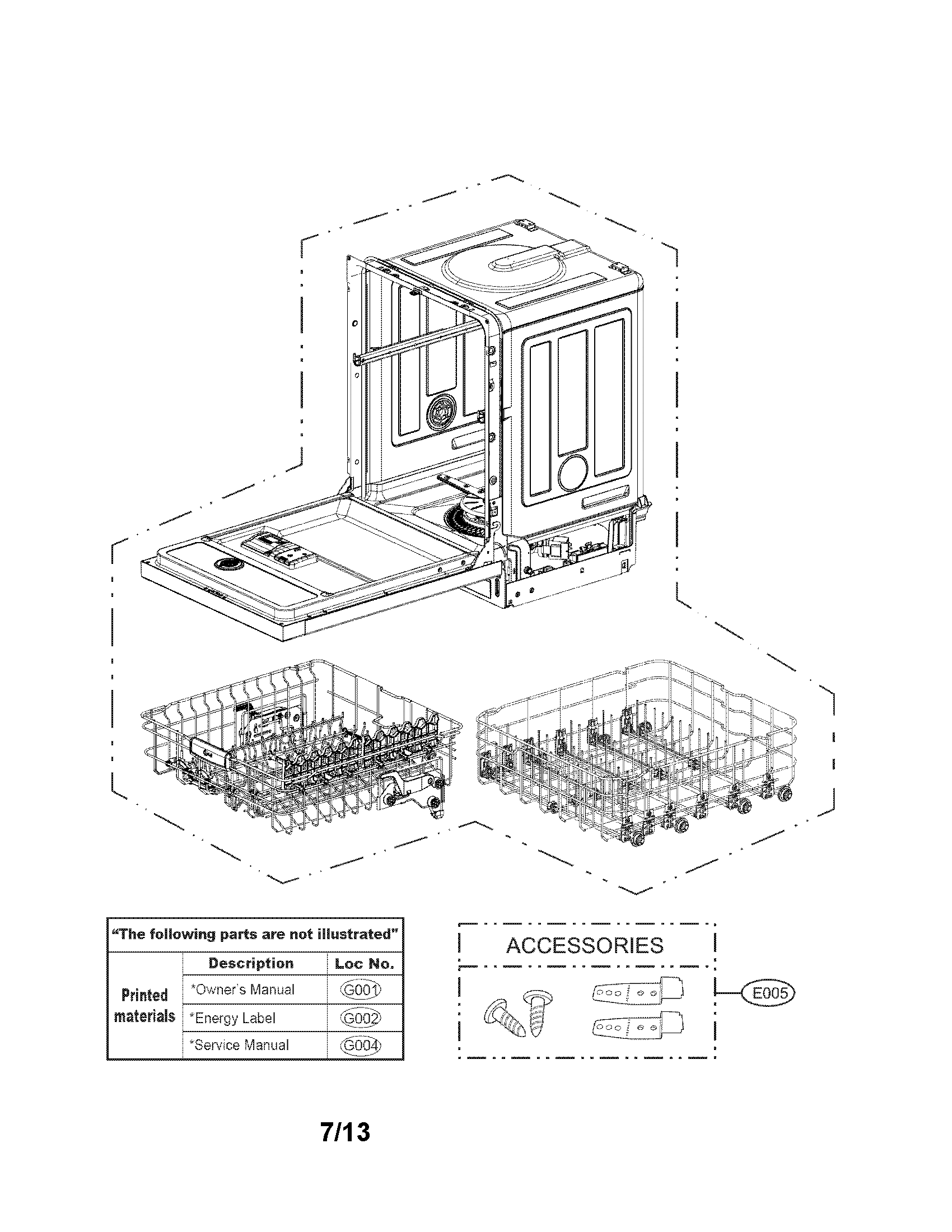 Exploded view parts