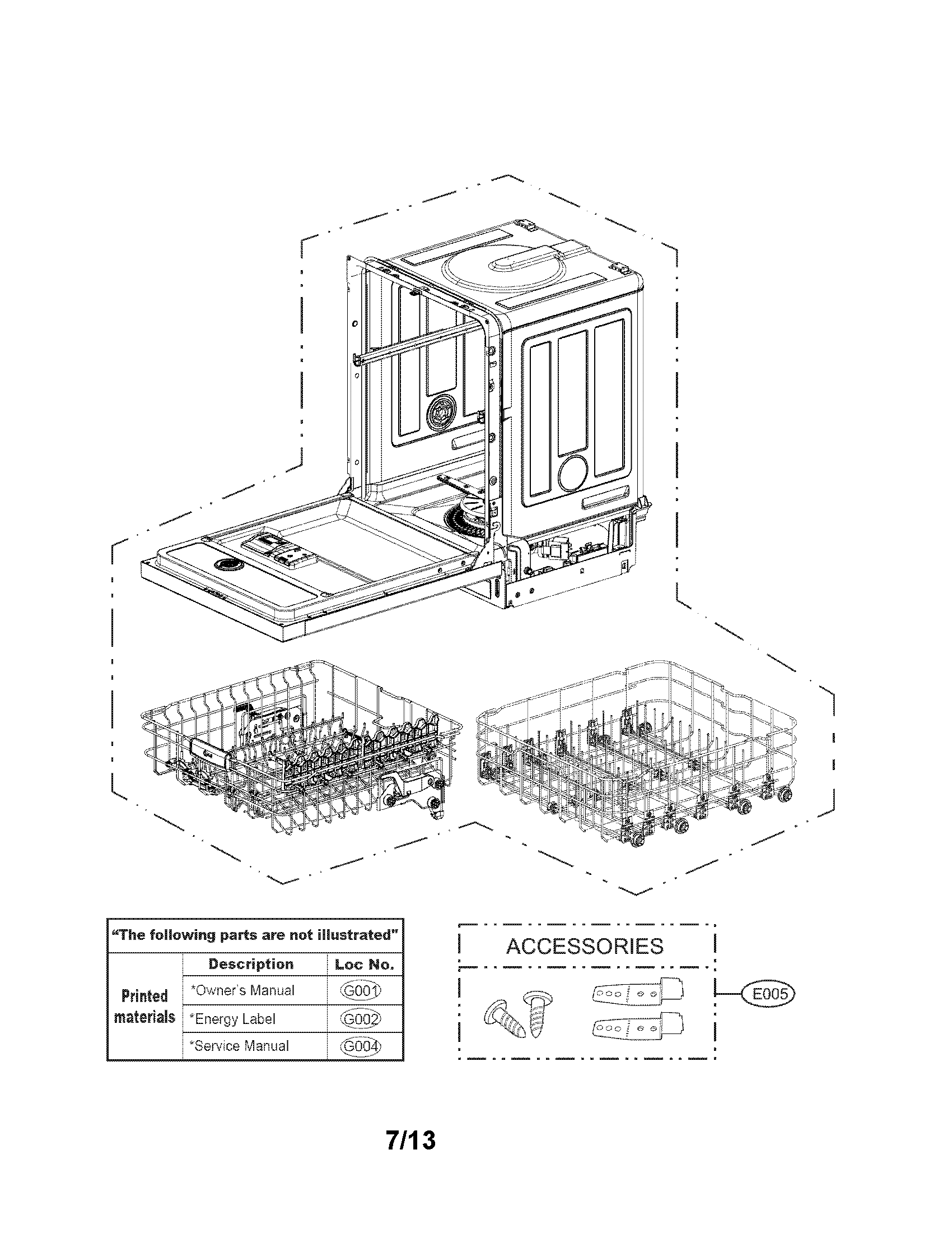 Exploded view parts