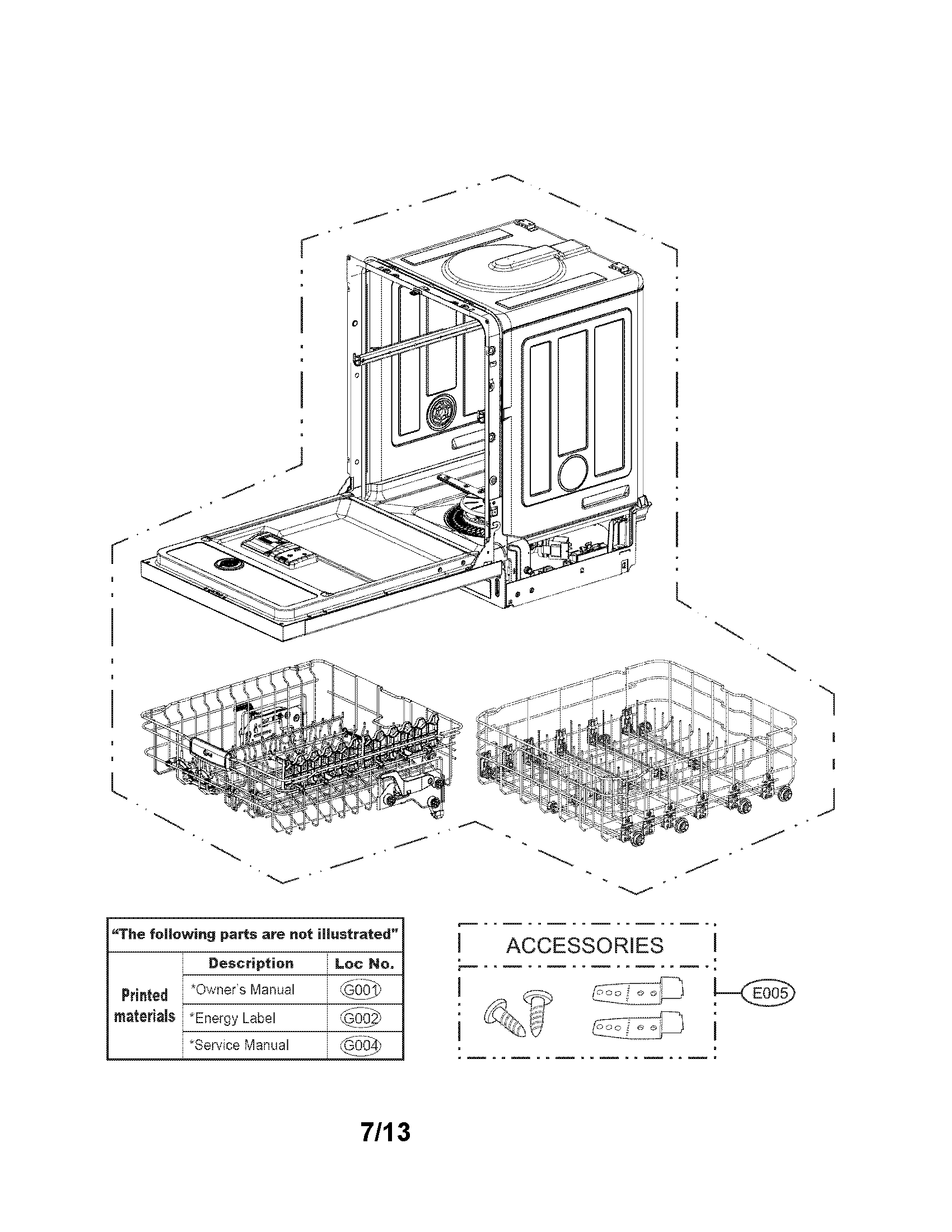 Exploded view parts
