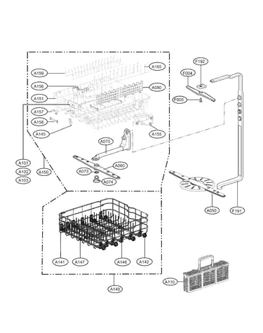Rack assembly parts