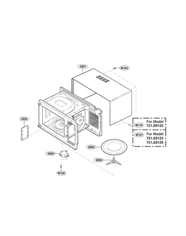 Oven cavity parts