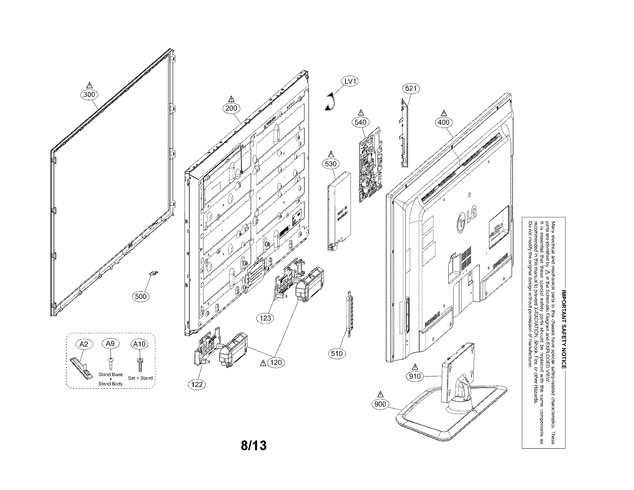 Exploded view parts