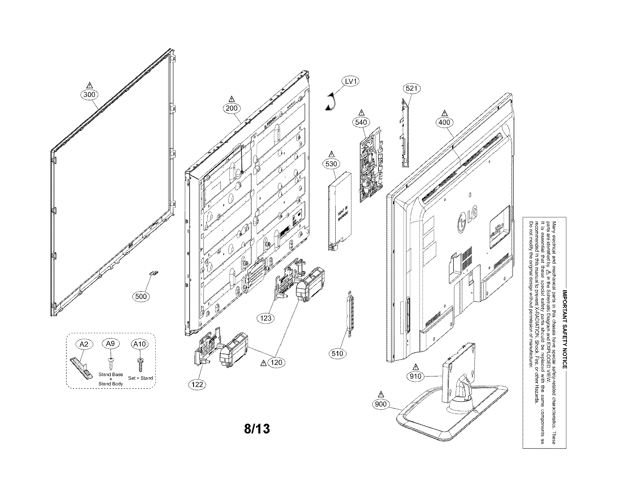 Exploded view parts
