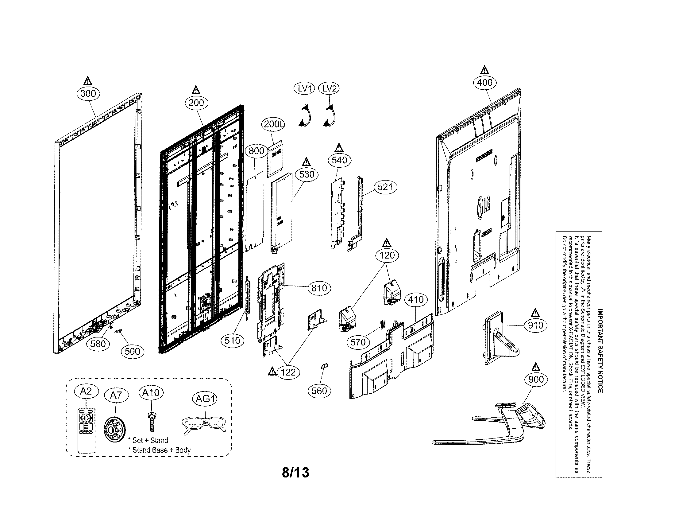 Exploded view parts