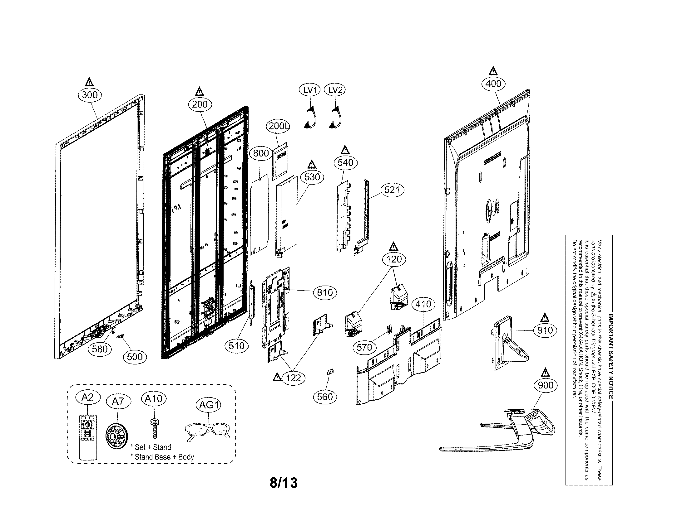 Exploded view parts