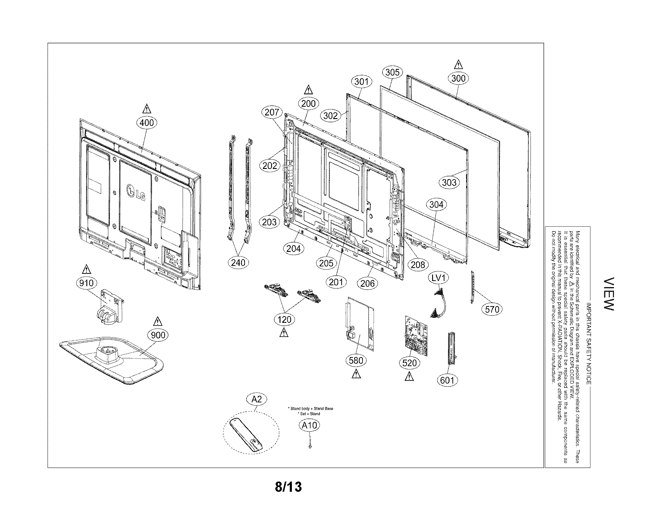 Exploded view parts