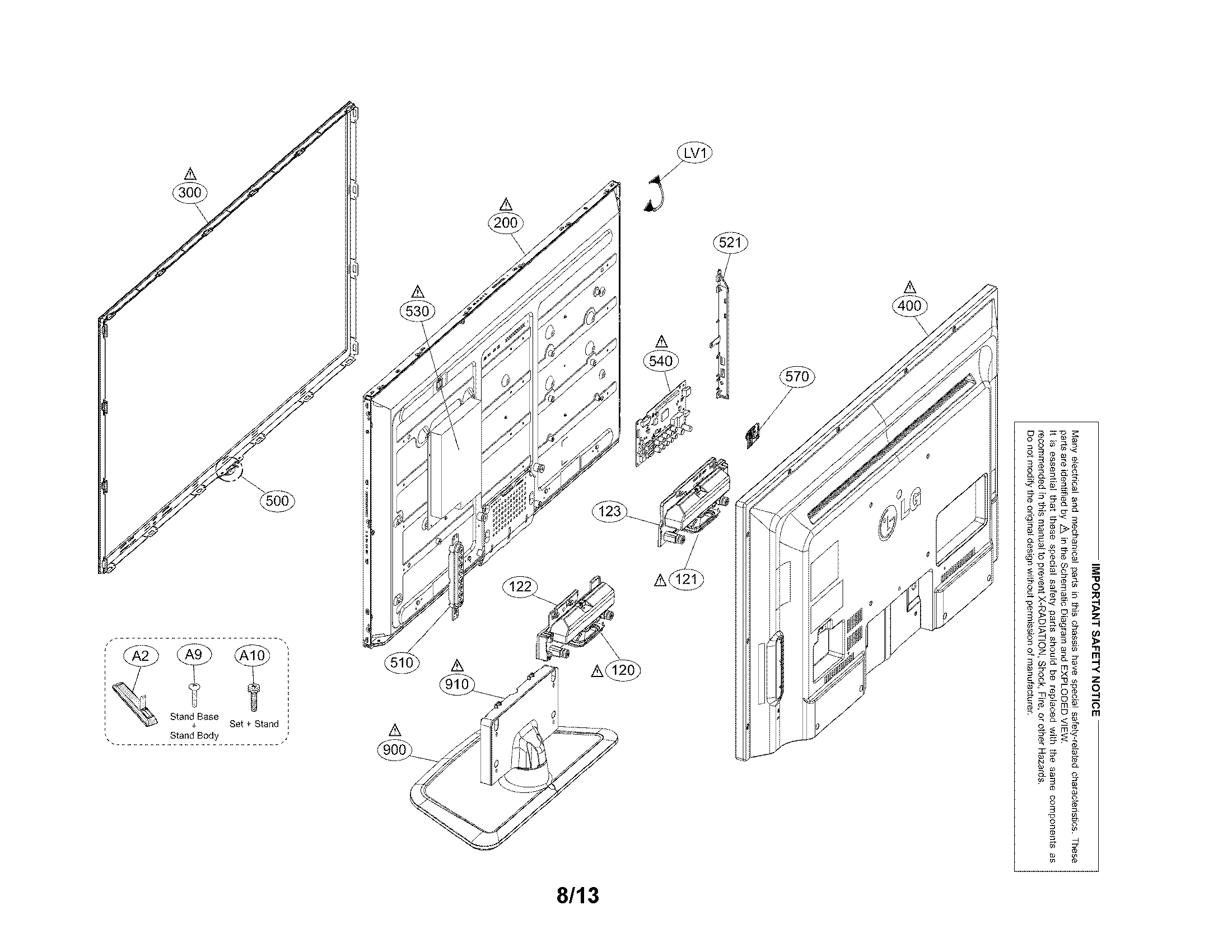 Exploded view parts