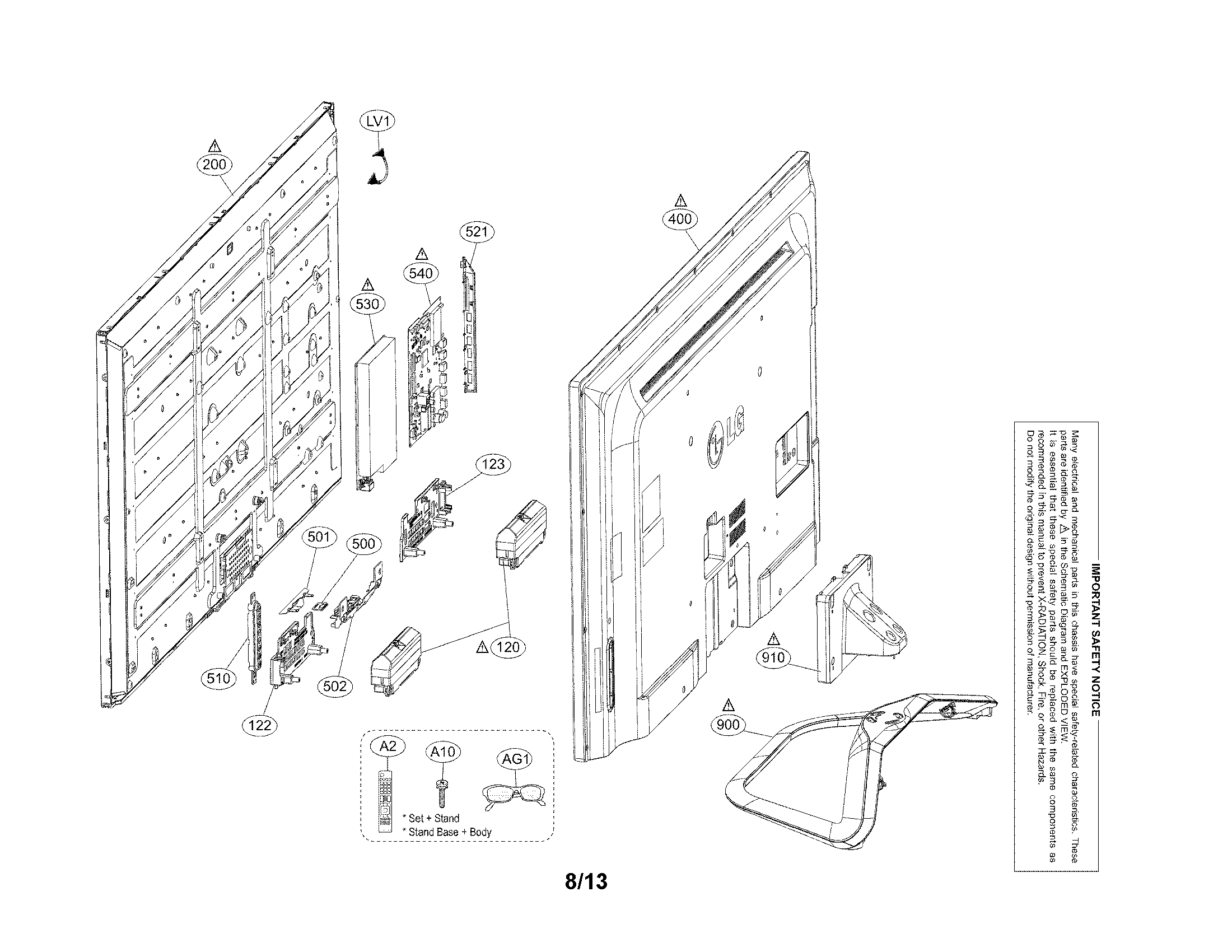 Exploded view parts