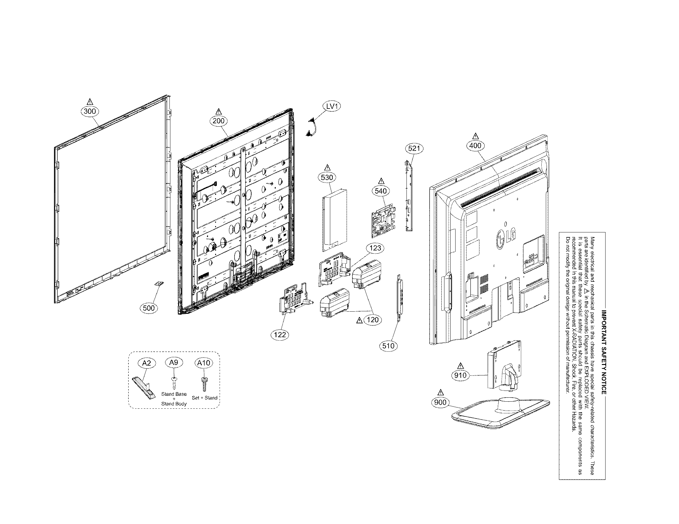 Exploded view parts