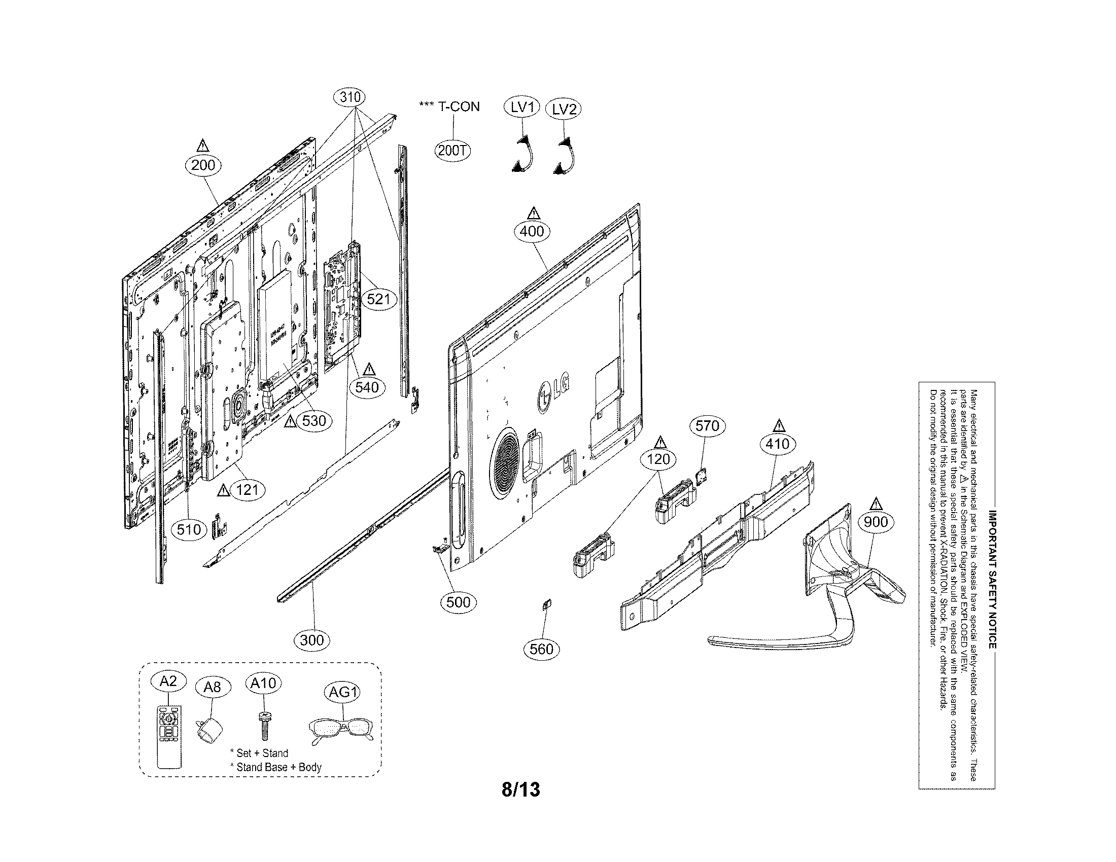 Exploded view parts